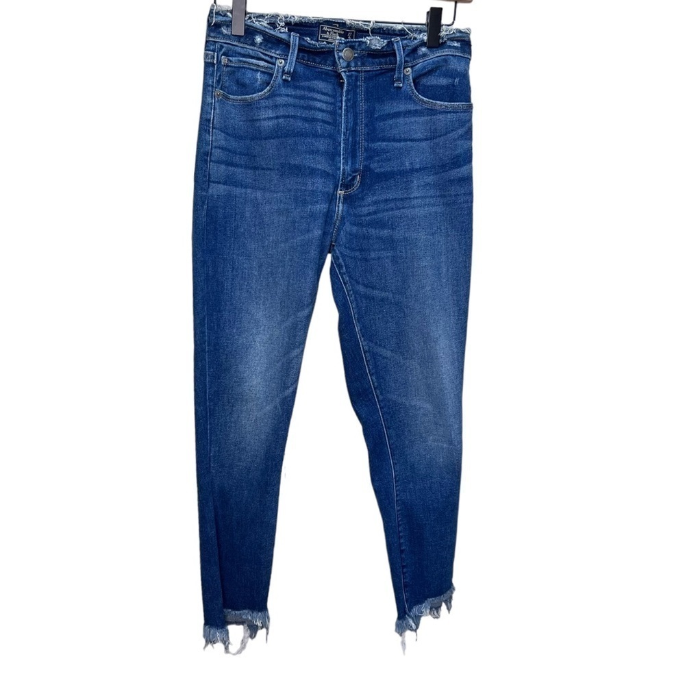 Abercrombie & Fitch Simone High Rise Ankle Raw Hem Size 27